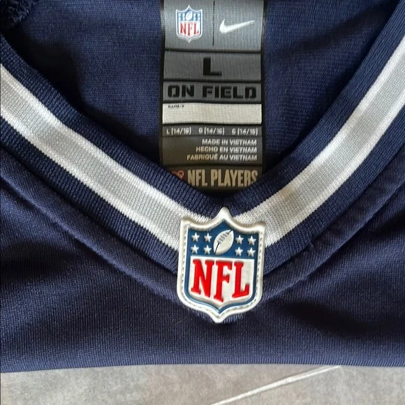 Nike Navy Blue Dak Prescott Jersey (Kids Large / “Women’s Small”) - Picture 2 of 4